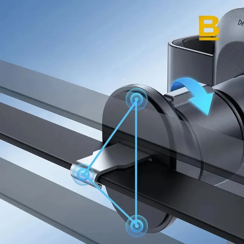 Suporte de Celular Baseus em Metal – Encaixe por Gravidade com Gancho de Aço Antioscilação para Carros