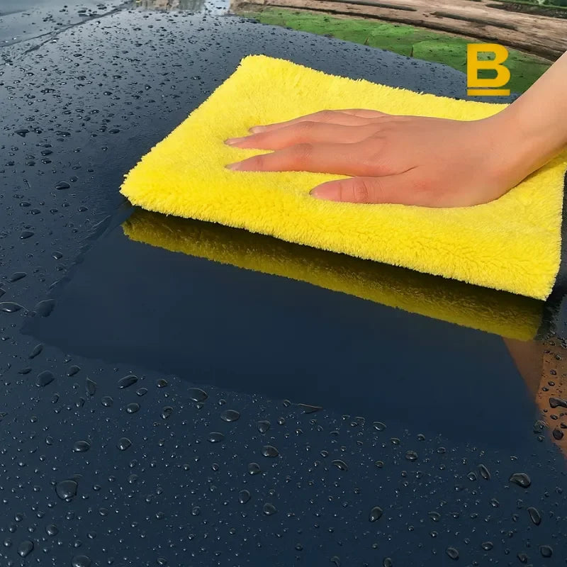 Toalha de Microfibra Premium SEAMETAL – Secagem e Limpeza Automotiva sem Riscos e com Alta Absorção