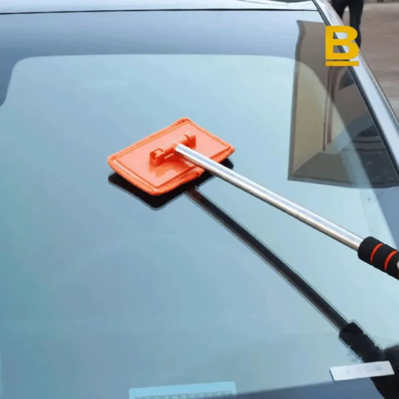 Escova Telescópica de Limpeza para Para-brisa e Vidros Internos de Carro – Limpeza Rápida