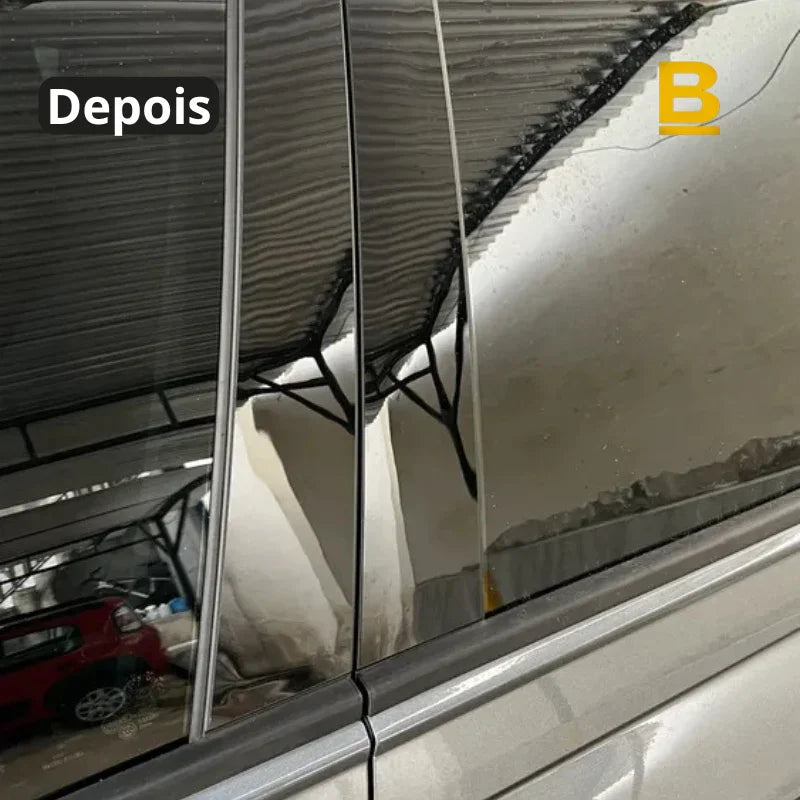 Kit de Acabamento Black Piano 8 Peças para Colunas VW Nivus, Polo e Taigo – Black Pillar Posts Premium