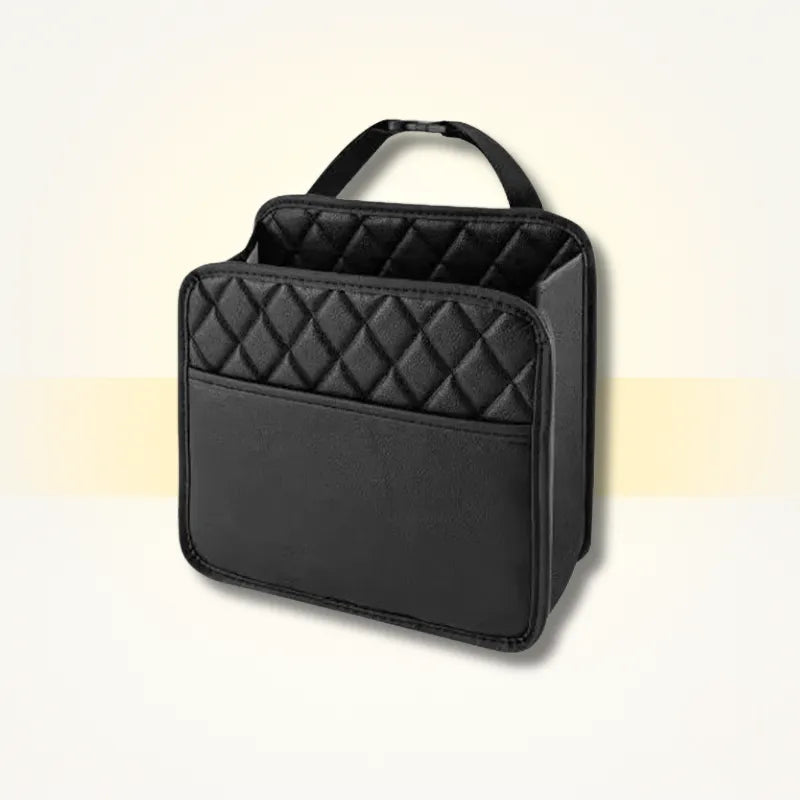 Multifunctional car seat storage bag Leather storage bag Garbage bag Storage bag Suitable for most car models