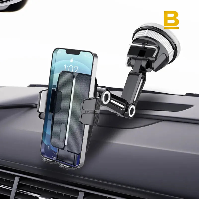 Suporte Veicular com Ventosa Turbo – Fixa Forte e Não Cai