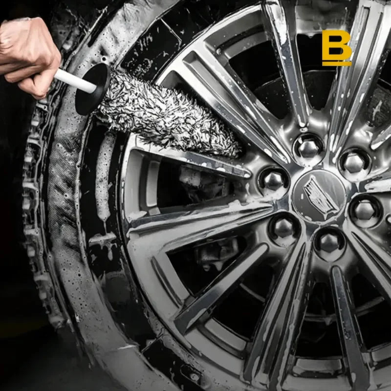 Escova para Rodas Pro – Microfibra Suave e Limpeza Profunda