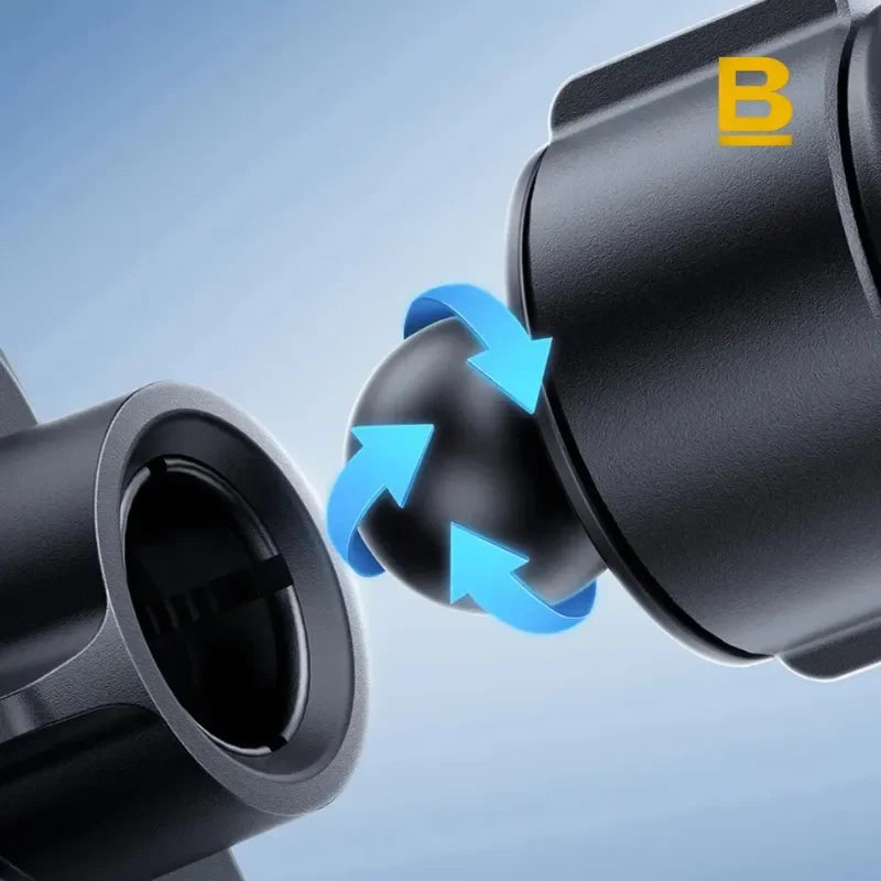 Suporte de Celular Baseus em Metal – Encaixe por Gravidade com Gancho de Aço Antioscilação para Carros