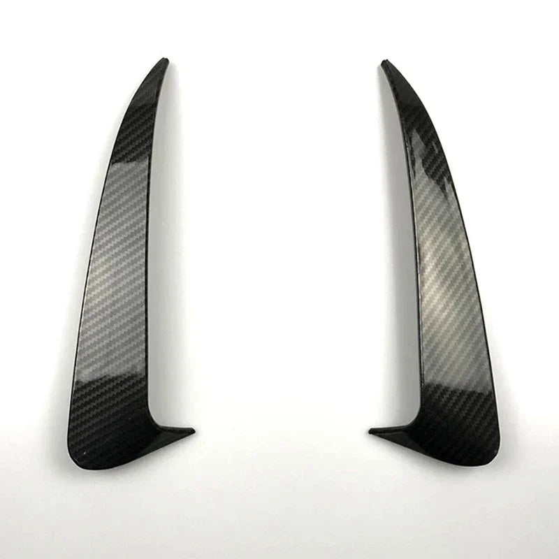 For Benz C Class W205 C43 C63 Amg Carbon Fiber Look Rear Bumper Air Vent Cover 2014-2019 2Pcs
